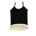 thumbnail image 1 of Hrsba Girls Cami Tops V Neck Solid Color Fleece Lined Warm Layering Top,10-18Y, 1 of 6