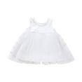 thumbnail image 1 of Hrsba Girls Sleeveless Dress Solid Color Mesh Sleeveless Dress Princess Style Soft Lightweight Breathable Fabric Girls Casual Summer Dress, 1 of 5