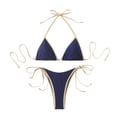 thumbnail image 1 of Hrsba High Waisted Bikini Set for Women Adjustable Feature Push Up 2 Piece Bathing Suits for Women, 1 of 5