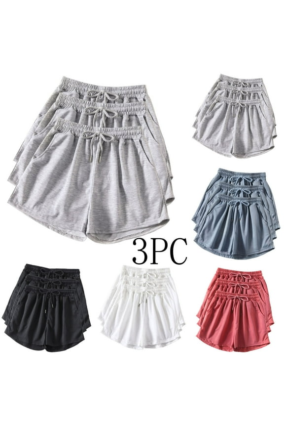 High Waisted Wide Leg Shorts for Women Loose A Line Cut Lightweight Breathable Summer Gym Running Bottoms