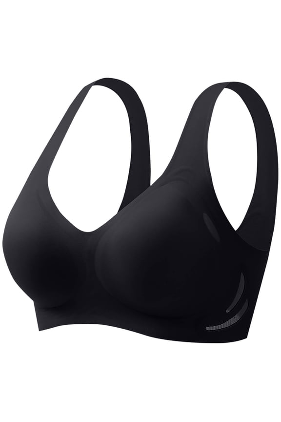 Jelly Bras for Women,Wireless Bras,Solid Color Teardrop Cup Semi Fixed Cup Gel Pad Soft Support Comfortable Everyday Wear Bra