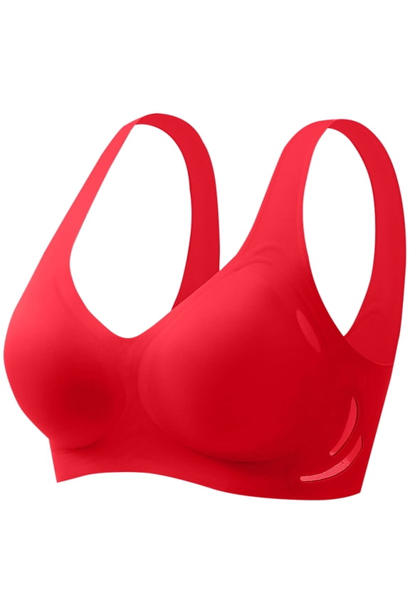 Jelly Bras for Women,Wireless Bras,Solid Color Teardrop Cup Semi Fixed Cup Gel Pad Soft Support Comfortable Everyday Wear Bra