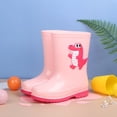 thumbnail image 1 of Hrsba Kids Rain Boots,On Dinosaur Print Waterproof Outdoor Short Rubber Boots for Ages 4-9, 1 of 5