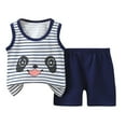 thumbnail image 1 of Hrsba Kids Summer 2 Piece Outfits Sets,Summer Printing Comfortable Short Round-Neck Tank Sets For Kids,Toddler Summer Round-Neck Tank Top Sets, 1 of 3