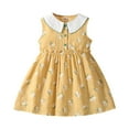 thumbnail image 1 of Hrsba Kids Summer Dress,Casual Sleeveless Dress for Girls,3-12 Years Girls' Fashionable And Cute Floral Princess Dress Sleeveless Round Neck Dress, 1 of 4