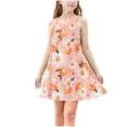 thumbnail image 1 of Hrsba Kids Summer Dress,Casual Sleeveless Dress for Girls,Toddler Kids Girls Cute Flower Sleeveless Camisole Dress A Line Suspenders Wrinkle Dress, 1 of 5