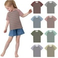 thumbnail image 1 of Hrsba Kids T Shirt Print Short Sleeve Raglan Sleeve Crew Neck Summer Casual Gentle Feel Light Feel for Unisex, 1 of 5