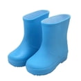 thumbnail image 1 of Hrsba Kids Unisex Rain Boots,On Solid Color Waterproof EVA Rubber Cute Kids Boots, 1 of 4