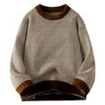 thumbnail image 1 of Hrsba Knit Sweater Men Crewneck Long Sleeve Color Casual Knit Pullover Mens Sweaters and for Fall Winter, 1 of 4