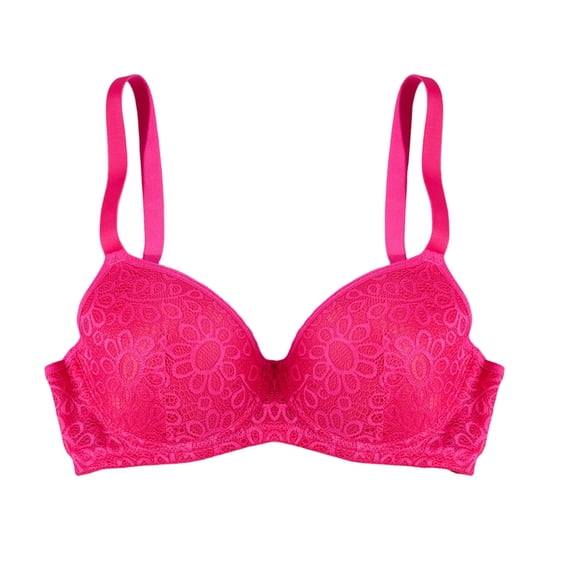 Hrsba Lace Bras for Women Underwire Push Up Racerback Breathable Lightweight Daily Wear Soft Flexible Support Structure