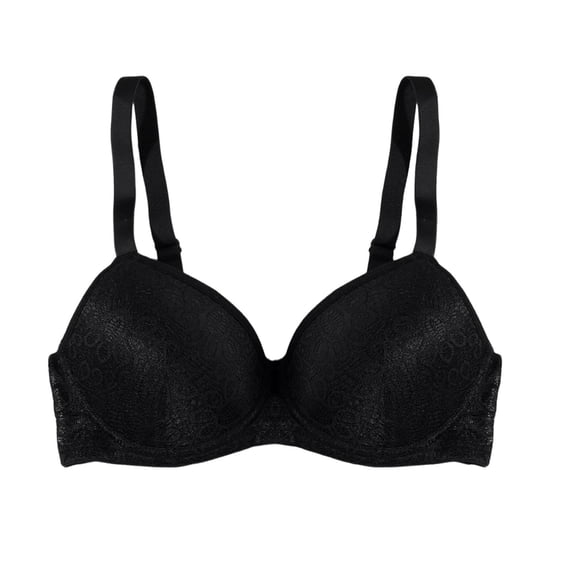 Hrsba Lace Bras for Women Underwire Push Up Racerback Breathable Lightweight Daily Wear Soft Flexible Support Structure
