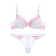 thumbnail image 1 of Hrsba Lace Bras for Women,Womens Push Up Wireless Bra and Thong Set Total Support Comfortable Everyday Bras for Daily Wear, 1 of 2