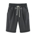 thumbnail image 1 of Hrsba Ladies Shorts, Women's Solid Color Fashion Elegant 5 Length Shorts for Summer Casual, 1 of 3