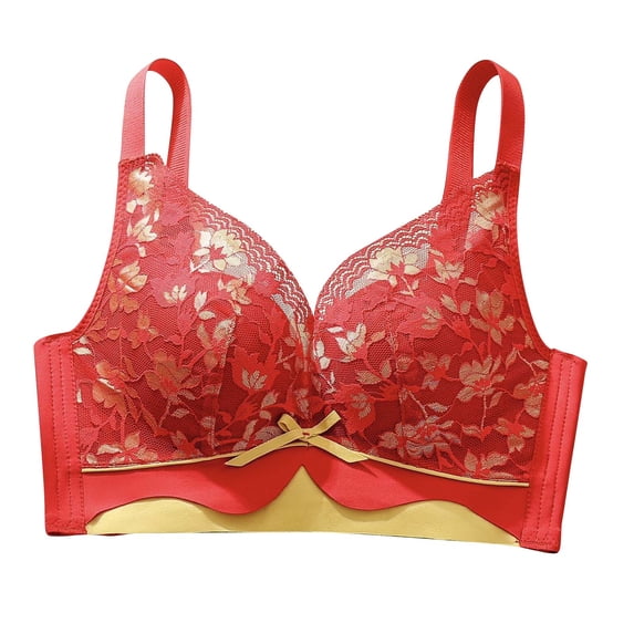 Hrsba Maternity Bra, Bc Cup Print Front Closure Soft Fabric Plus Size Wireless Tank Style Daily Bras
