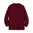 thumbnail image 1 of Hrsba Men's Pullover Sweaters Crewneck Long Sleeve Solid Color Patterned Thick Cable Knit Sweater Men Fall Winter Fleece Base Layer Knitwear, 1 of 3