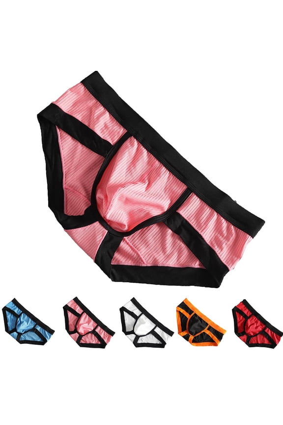 Mens Bikini Underwear Pure Cotton Ultra Thin Transparent Design Breathable Skin Friendly Comfortable Triangle Briefs