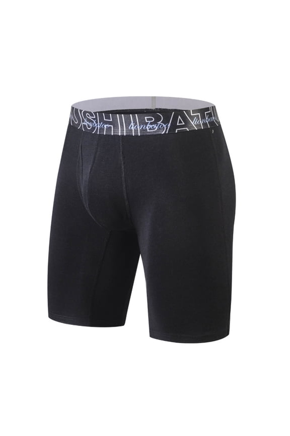 Mens Cotton Underwear Pure Cotton Anti Chafing Leg Design Breathable Athletic Running Boxer Briefs