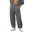thumbnail image 1 of Hrsba Mens Exercise Pants,Elastic Waist Solid Color Summer Casual Lightweight Breathable Long Pants, 1 of 5