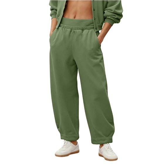 Hrsba Mens Exercise Pants,Elastic Waist Solid Color Summer Casual Lightweight Breathable Long Pants