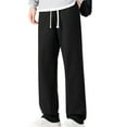 thumbnail image 1 of Hrsba Mens Workout Sweatpants,Summer Solid Color Sports Pants for Men with Zipper Pockets Elastic Waist for Casual Sports Activities, 1 of 5