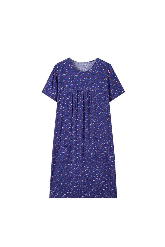 Nightgowns for Women,Women Sleepwear,Ladies Casual Fashion V Neck Short Sleeve Satin Party Solid Color Silk Like Bride Sleep Dress