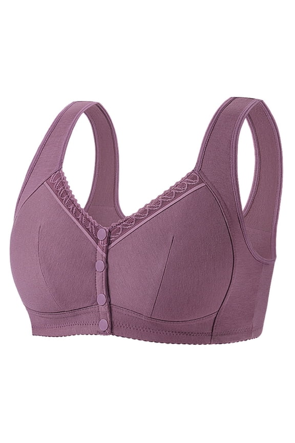 No Underwire Bras for Women,Plus Size Wireless Structure Breathable Light Fabric Daily Wear Undergarment