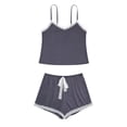 thumbnail image 1 of Hrsba Lightweight 2 Piece Cami Set for Women Sleeveless Top with Shorts Summer Soft Ladies Breathable Sleepwear Nightwear Pjs Set, 1 of 4