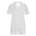 thumbnail image 1 of Hrsba Womens Printed Sleepwear Set Casual Lapel Pocket Short Sleeve Top and Shorts Lightweight Summer Breathable Nightwear Set, 1 of 5