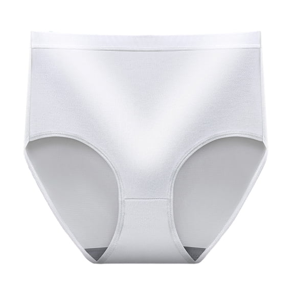 Hrsba Panties for Women Pack 2PC Cotton High Waist Large Size Menstrual Protection Triangle Style