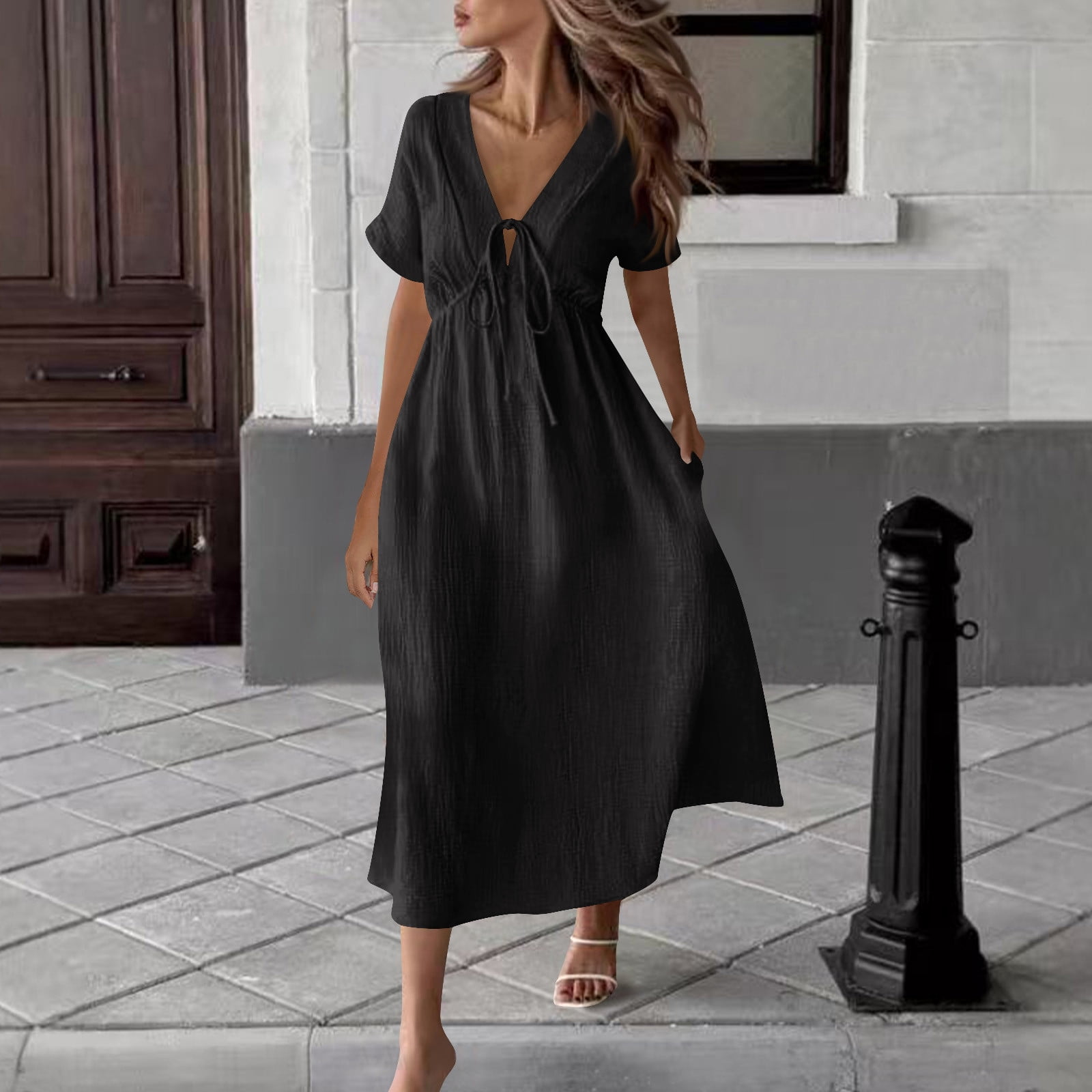 formal dresses white short ZAPAKA Women Dress V-Neck Bodycon Knee Length Crepe Color:Coral Color On-sale 35 Country Club Wedding