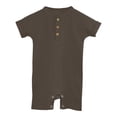 thumbnail image 1 of Hrsba Rompers For Boys Girls Fruit Print Short Sleeved Jumpsuit Newborn Thin Climbing Suit Ribbed Solid Color Raglan Short Sleeve Romper 0-24 Months Sleepwear Air Conditioner Pajamas, 1 of 5