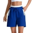 thumbnail image 1 of Hrsba High Waisted Running Yoga Shorts for Women Solid Color Lightweight Breathable Soft Stretchy Summer Workout Training Gym Activewear Bottoms, 1 of 5