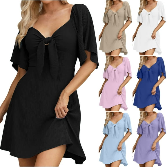 Hrsba Summer Plus Size Dress,Fashion Women Summer Casual Print Camis Sleeveless Bandage Long Dress,Womens Casual Sleeveless V-Neck Ankle Dress