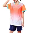 thumbnail image 1 of Hrsba Children's Outfit Set Boys and Girls Short Sleeve Top and Shorts Outfit Set, 1 of 4