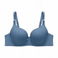 thumbnail image 1 of Hrsba Underwire Bras for Women Solid Color Smooth Push Up Thin Breathable Daily Wear Bras, 1 of 6