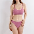 thumbnail image 1 of Hrsba Wireless Bras for Women,Seamless Push Up Cami Bra and Panty Set Breathable Contoured Support Comfortable Bras for Ladies, 1 of 6