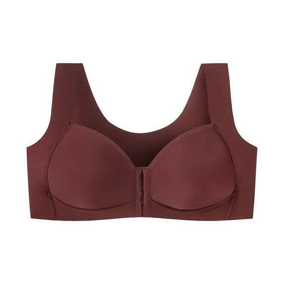 Hrsba Wireless Sports Bras for Women,Plus Size Thin Bra No Sponge Lace Transparent Breathable Everyday Bra