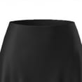 thumbnail image 1 of Hrsba A Line Skirts for Women, Womens Solid Color High Waist Satin Lace Trim Casual Short A Line Skirt, 1 of 3