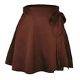 thumbnail image 1 of Hrsba Bodycon Skirts for Women, Womens Stripe Knit Ruched Tie Dye Skirt with Adjustable Side Drawstring Detail, 1 of 3