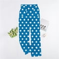 thumbnail image 1 of Hrsba Women's Printed Flannel Pajama Pants,Thickened Sleep Bottoms Elastic Waist Warm, 1 of 5