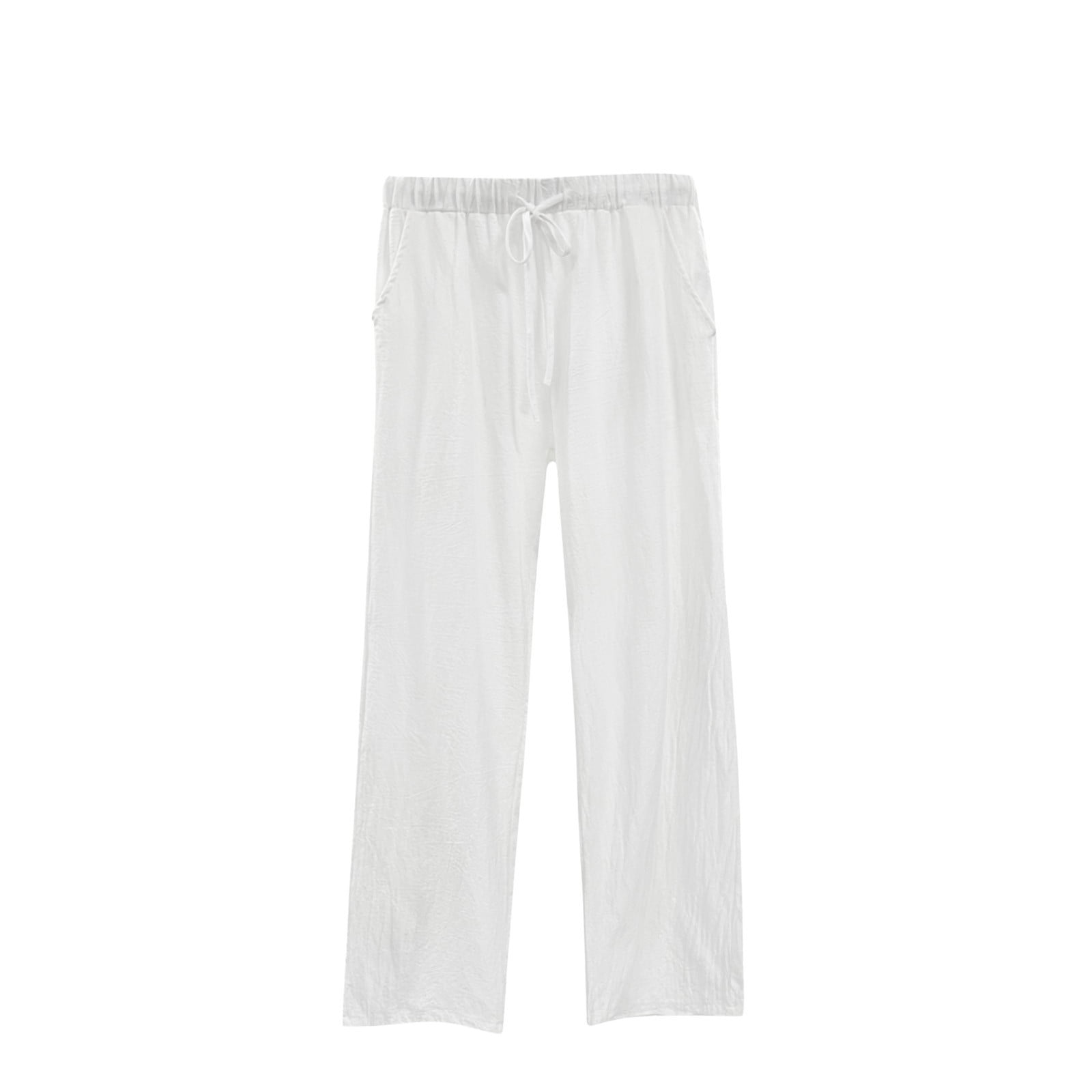 Urban Loose Wide Leg Drawstring Solid Color Pants