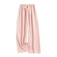 thumbnail image 1 of Hrsba Women's Winter Full Length Pants, Pants For Women Everyday Pants Women Ladies Pants Striped Loose Casual Loungewear Elastic Waist Long Pants, 1 of 3