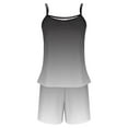 thumbnail image 1 of Hrsba Gradient Print Cami Set for Women Sleeveless Top with Shorts 2 Piece Summer Soft Breathable Ladies Sleepwear Pjs Set, 1 of 4