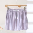 thumbnail image 1 of Hrsba Womens Pajama Shorts,Striped Drawstring with Pockets Thin Loose Casual Lightweight Home Sleep Bottoms, 1 of 5