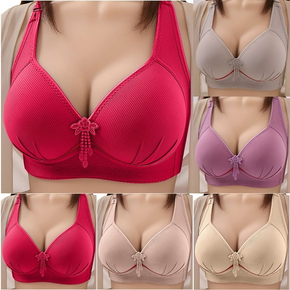Hrsba Womens Plus Size Bra,Fashion Comfortable Woman's Lace Strap Wrap Plus Size Bra,Womens Casual Summer Bra,Womens Bra