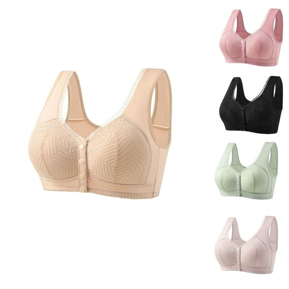 Hrsba Womens Plus Size Bra,Women's Plus Size Seamless Lace Sports Bra Comfortable Breathable Base Underwear,Womens Casual Summer Bra,Womens Bra