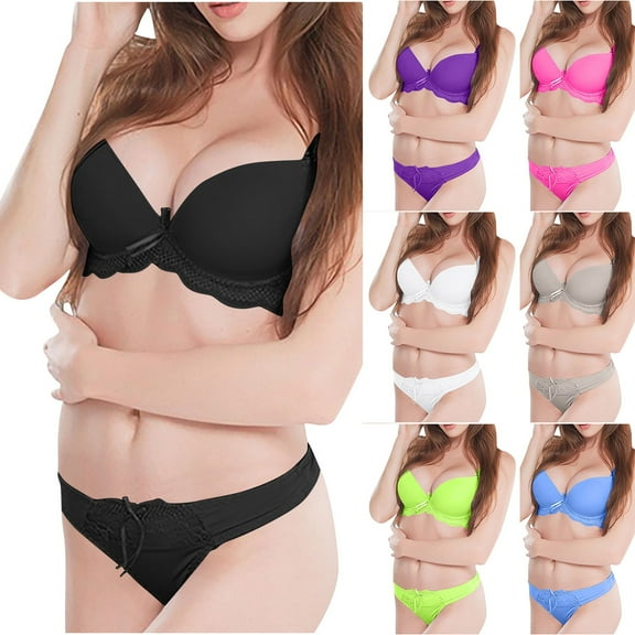 Hrsba Womens Summer Bra,Plus Size Bra for Womens,Woman's Printing Gathered Together Large Size Daily Bra Underwear No Rims