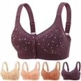 thumbnail image 1 of Hrsba Womens Summer Bra,Plus Size Bra for Womens,Women's Non Steel Ring Thin Collection Underwear Daily Bra, 1 of 4