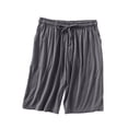 thumbnail image 1 of Hrsba Women's Sleep Pants High Waist 1/2 Length with Pocket Solid Color Thin Style, 1 of 5