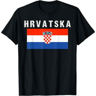 Croatia Hrvatska Soccer Distressed T-Shirt Croatian Fan Tee Croatia Hrvatska Soccer Distressed T-Shirt Croatian Fan Tee